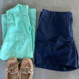 J. Crew Factory 6.5” chino short - navy